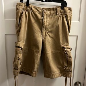 Khaki Cargo Shorts Size 34